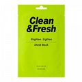 Маска &quot;Eunyul&quot; Clean Fresh Brighten/Lighten Sheet Mask тканевая для здорового цвета лица 22мл фото