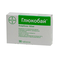 Глюкобай таблетки 100мг фото