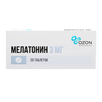 Мелатонин таблетки 3мг фото