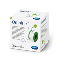 Пластырь &quot;Omnisilk&quot; фиксирующий гипоаллергенный из искусственного шелка белый 5м х 2,5см фото