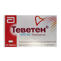 Теветен таблетки 600мг фото