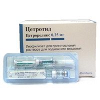 Цетротид порошок лиофилизированный для приготовления инъекционного раствора 3мг фото