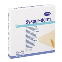 Повязка &quot;Syspur-derm&quot; стерильная из полиуретановой губки 7,5 х 10 см фото