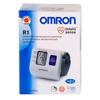 Измеритель артериального давления и частоты пульса (тонометр) &quot;OMRON&quot; автоматический R1 на запястье (HEM-6114-RU) фото