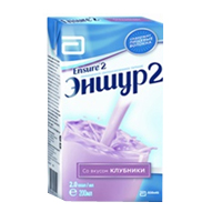 Эншур 2 специализированный продукт для энтерального питания вкус клубники 200мл фото