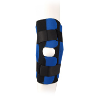 Фиксатор колена с полицентричными шарнирами разъемный XL черный фото