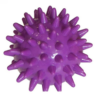 Мяч игольчатый диаметр 5,5см фиолетовый М-105 фото