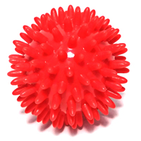 Мяч игольчатый диаметр 7см красный М-107 фото