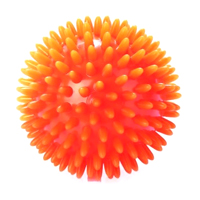 Мяч игольчатый диаметр 8см оранжевый М-108 фото