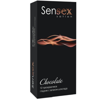 Презервативы &quot;Sensex&quot; Chocolate с запахом шоколада фото