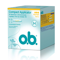 Тампоны &quot;O.b.&quot; Compact Applicator с аппликатором Normal фото