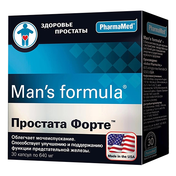 Mans formula &quot;Простата Форте&quot; капсулы 640мг фото