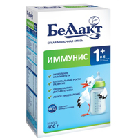 Смесь молочная сухая &quot;Беллакт Иммунис 1+&quot; для питания детей с 0-6 месяцев с бифидобактериями 400г фото