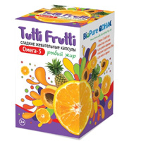 Tutti Frutti Омега 3 сладкие жевательные капсулы по 500мг фото