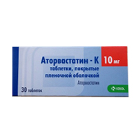 Аторвастатин-К таблетки 10мг фото