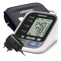 Измеритель артериального давления и частоты пульса (тонометр) &quot;OMRON&quot; автоматический M3 Family (HEM-7133-ALRU) с адаптером и универсальной манжетой фото