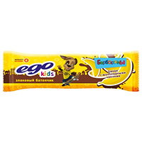 Батончик мюсли &quot;Ego Kids&quot; Банан с шоколадными каплями с витамином С 25г фото