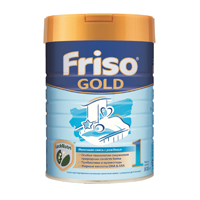 Фрисолак Голд 1 с пребиотиками сухая адаптированная молочная смесь 800г фото