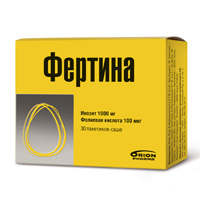 Фертина Инозит 1000мг Фолиевая кислота 100мкг пакетик-саше массой 3г фото