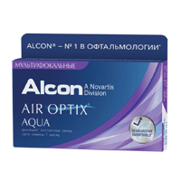 Линзы контактные &quot;Air Optix Aqua Multifocal&quot; low 8.6 (+1,0) фото