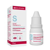 Левофлоксацин-СОЛОфарм капли глазные 0,5% 5мл фото