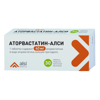 Аторвастатин-АЛСИ таблетки 40мг фото