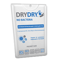 Спрей &quot;DryDry&quot; (Драй Драй) No Bacteria антибактериальный для рук 20мл фото