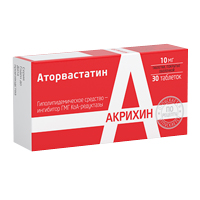 Аторвастатин-Акрихин таблетки 10мг фото