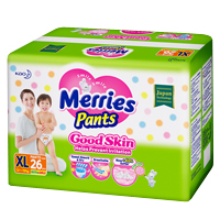Трусики &quot;Merries&quot; Good Skin для детей размер XL (12-19кг) фото