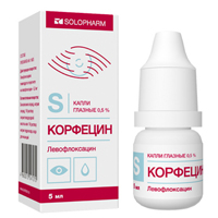 Корфецин-Солофарм капли глазные 0,5% 5мл фото