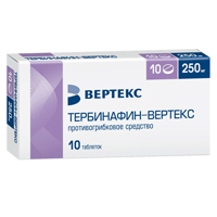 Тербинафин-Вертекс таблетки 250мг фото