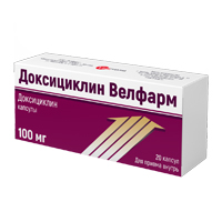 Доксициклин Велфарм капсулы 100мг фото