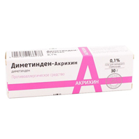 Диметинден-Акрихин гель 0,1% 30г фото