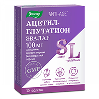 Эвалар Anti-Age &quot;Ацетил-глутатион&quot; таблетки 0,5г фото