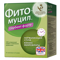 Фитомуцил Сорбент Форте порошок в пакетиках по 5г фото