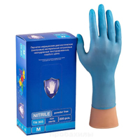 Перчатки &quot;Safe Care&quot; нитриловые неопудренные (голубые) L (пара) фото