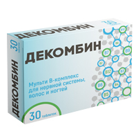 Декомбин В-комплекс таблетки &quot;Мульти В-комплекс для нерной системы, волос и ногтей&quot; 560мг фото