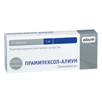 Прамипексол-Алиум таблетки 1мг фото