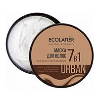 Маска для волос &quot;Ecolatier&quot; Urban SOS Восстановление 7 в 1 Какао и Жожоба 380мл фото