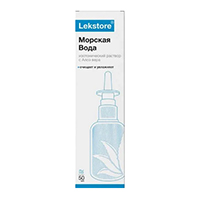 Lekstore &quot;Морская вода и алоэ&quot; раствор спрей 50мл фото
