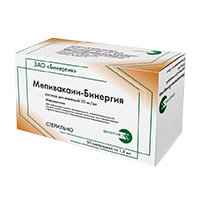 Мепивакаин-Бинергия раствор для инъекций 30мг/мл 1,8мл фото