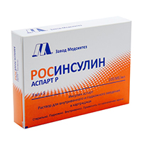 Росинсулин Аспарт Р раствор для инъекций 100МЕ/мл 3мл фото