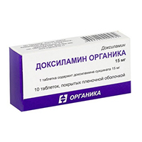 Доксиламин Органика таблетки 15мг фото