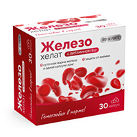 BioForte &quot;Железо+Витамин B12&quot; (Железо Хелат с витамином B12) капсулы 275мг фото