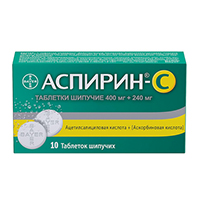 Аспирин-С таблетки 400мг+240мг №10 фото