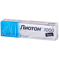 Лиотон 1000 гель 1000МЕ/г 50г №1 фото