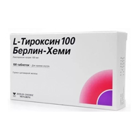 L-тироксин 100 Берлин Хеми таблетки 100мкг №100 фото