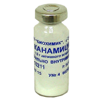 Канамицин порошок для приготовления инъекционного раствора 500мг №1 фото