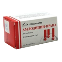Амлодипин-Прана таблетки 5мг №90 фото