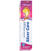Детская зубная паста &quot;Silver Care&quot; Экологичная защита с серебром от 3 до 6 лет для девочек 50мл №1 фото